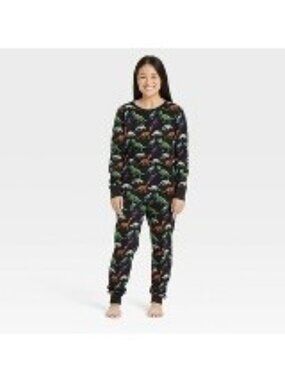 Womens Halloween Hyde & Eek Dino Pajama Set